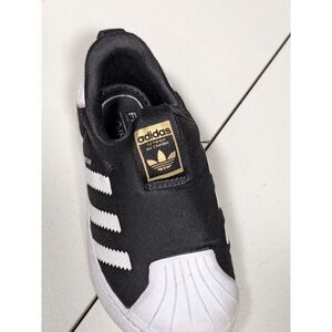 Adidas Kid's Superstar 360C Sneakers Black/White/Gold Metallic Size US 8K